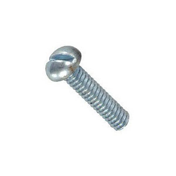SLOTTED ROUND HEAD MACHINE SCREWS PLATED image 0