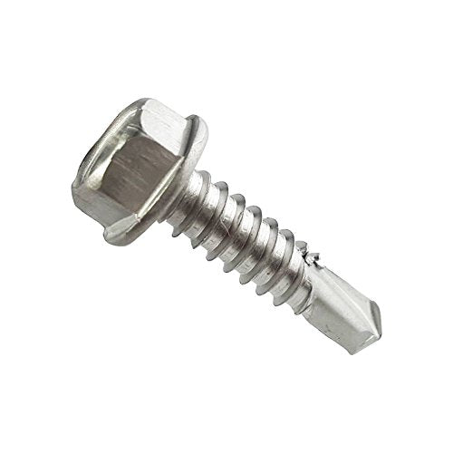 HEX WASHER HEAD TEK SCREWS PLATED image 0