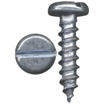 SLOTTED PAN HEAD SHEET METAL SCREWS PLATED image 0