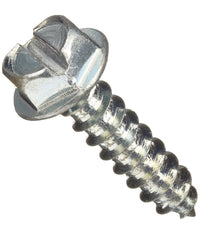 SLOTTED HEX HEAD SHEET METAL SCREWS PLATED image 0