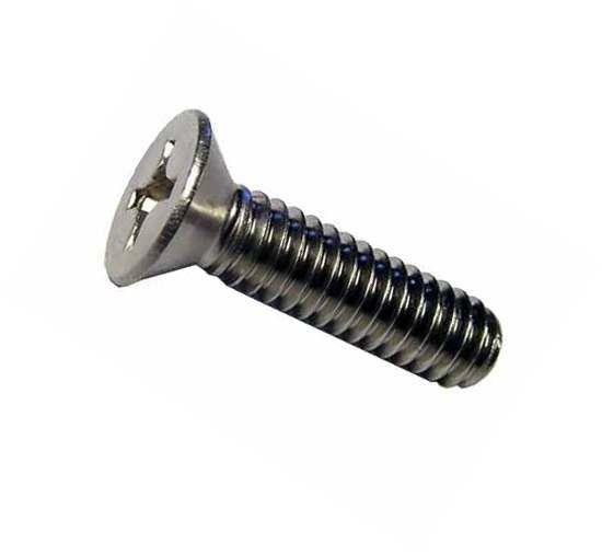 STAINLESS STEEL PHILLIPS FLAT HEAD MACHINE SCREWS (304) image 0