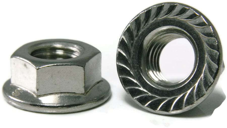 SERRATED FLANGE NUTS PLATED image 0